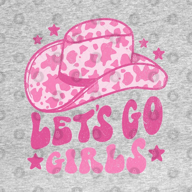 Lets Go Girls Retro Space Cowgirl Hat Pink by PUFFYP